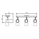 Ver imagem 2 de Trilho com 3 Spots Newline Lisse Solution II Par 20 E27 Bivolt Cobre e Preto