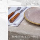 Ver imagem 4 de Toalha de Mesa Jacquard Bordado Folhas Rafimex Poli-bambu 180x400cm