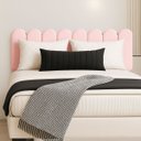 Ver imagem 1 de Cabeceira Nuvem Estofada Queen Size 8 Placas em Suede 45cm:rosa Bebe