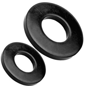 Arruela Lisa M6 Aço Zinco Preto - 100un