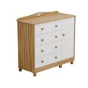 Ver imagem 1 de Cômoda Infantil Elô Peroba Branco Amêndoa 4 Gavetas 1 Porta