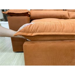 Sofá 4 e 5 Lugares 3,20m Retrátil e Reclinável Alpoim Estofados Athenas:terracota - 5
