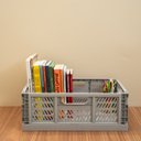 Ver imagem 5 de Caixa Organizadora 14l Dobrável de Plástico Multiuso - Oikos