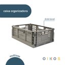 Ver imagem 3 de Caixa Organizadora 14l Dobrável de Plástico Multiuso - Oikos