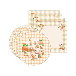 Kit Sousplat + Guardanapo Páscoa Infantil NSW 4 Peças com base