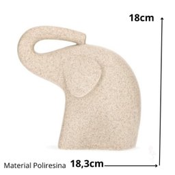 Escultura Elefante Poliresina 26,5x27x14cm 20180 Mart - 3