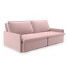 Sofá Cama Lisboa 4 Lugares Suede Rosa Claro 212cm Abertura de 140cm - 3