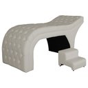 Ver imagem 2 de Maca Estofada Capitonê Corino Cores - DS Estofados - Bege