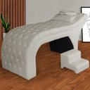 Ver imagem 6 de Maca Estofada Capitonê Corino Cores - DS Estofados - Bege