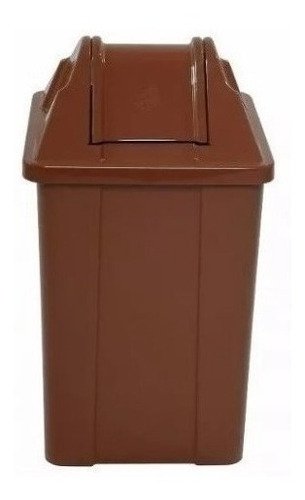Cesto Quadrado com Tampa Vai e Vem 60 Litros Cor:vermelho - 1