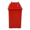 Cesto Quadrado com Tampa Vai e Vem 60 Litros Cor:vermelho - 8