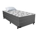 Ver imagem 1 de Cama Box Solteiro Conjugada Semi Ortopédica Cinza