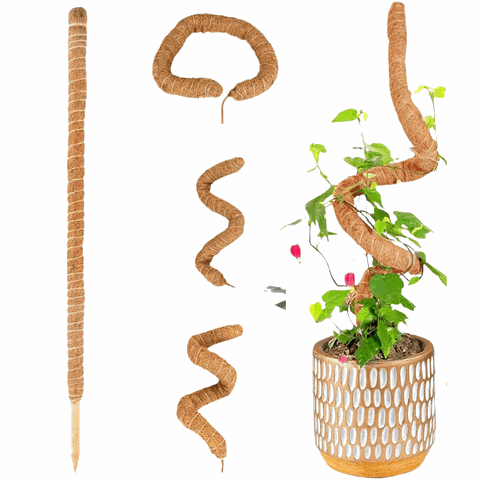 Tutor de Plantas de Fibra de Coco Estaca Flexível 80cm