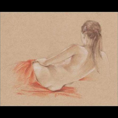 Classical Figure Study I Canaleta 80x64cm Preta