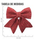 Ver imagem 2 de Laço Pronto Vermelho Glitter Natal - 25cm X 20cm