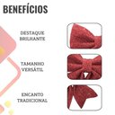 Ver imagem 3 de Laço Pronto Vermelho Glitter Natal - 25cm X 20cm