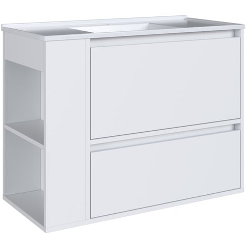 Gabinete Suspenso com Lavatorio e Gavetao Bl2002 Branco Faem