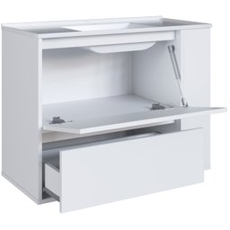 Gabinete Suspenso com Lavatorio e Gavetao Bl2002 Branco Faem - 3