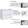 Gabinete Suspenso com Lavatorio e Gavetao Bl2002 Branco Faem - 2