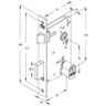 Fechadura Classic 3000 Interna Roseta Quadrada Cromada 55mm Stam - 4
