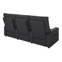 Ver imagem 5 de Poltrona para Sala de Cinema Reclinável Movie 3 Lugares Manual Baú Usb Veludo G23 - Gran Belo