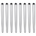 Ver imagem 1 de Kit 8 Pés de Metal 90 CM Hairpin Legs Aparador e Mesa de Canto Preto