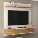 Ver imagem 1 de Painel para TV até 65 Polegadas 161,6CMX151,6cm e com Detalhe Canelado e Cantos Arredondados Branco