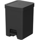 Ver imagem 1 de Lixeira de Pedal OU Cesto de Lixo para Cozinha Escritório Linha Trium 12 Litros Preta