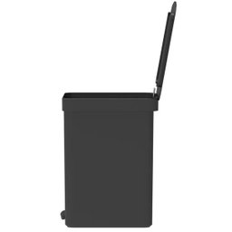 Lixeira de Pedal OU Cesto de Lixo para Cozinha Escritório Linha Trium 12 Litros Preta - 4