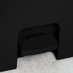 Lixeira de Pedal OU Cesto de Lixo para Cozinha Escritório Linha Trium 12 Litros Preta - 6