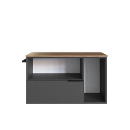 Gabinete de Banheiro Suspenso 80cm com 1 Toalheiro 2 Portas e 1 Gaveta - 6