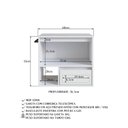 Ver imagem 7 de Gabinete de Banheiro Suspenso 60cm com 1 Nicho 1 Toalheiro 1 Porta e 1 Gaveta