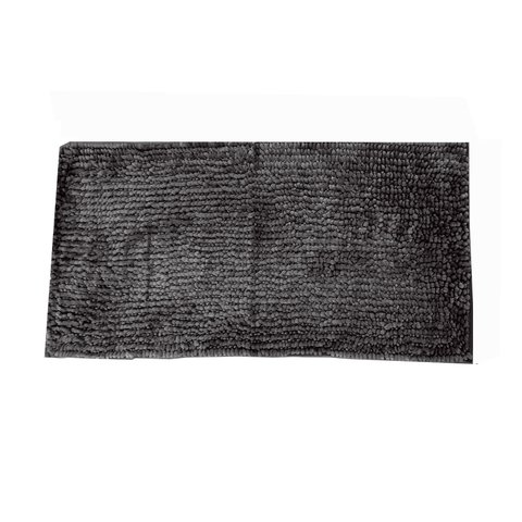 Tapete Passadeira Macio 50 Cm X 100 Cm Bouclê Paris - Cinza Chumbo