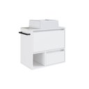 Ver imagem 2 de Gabinete de Banheiro Suspenso 60cm com 1 Nicho 1 Toalheiro 1 Porta e 1 Gaveta com Cuba