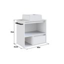 Ver imagem 3 de Gabinete de Banheiro Suspenso 60cm com 1 Nicho 1 Toalheiro 1 Porta e 1 Gaveta com Cuba Branco