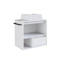 Ver imagem 6 de Gabinete de Banheiro Suspenso 60cm com 1 Nicho 1 Toalheiro 1 Porta e 1 Gaveta com Cuba Branco
