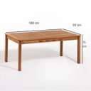 Ver imagem 3 de Conjunto 4 Cadeiras 1 Banco 1 Mesa 180cm - Varanda Coberta/Área Gourmet Traço Laranja/Stain Jatobá/C