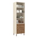Ver imagem 2 de Paneleiro de Cozinha 70 Cm 2 Portas com Vidro Reflecta Bronze 3 Gavetas Sofia Luciane Móveis