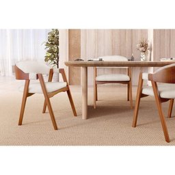 Conjunto Sala de Jantar com Tampo de Vidro Monalisa 6 Cadeiras Gaia Espresso Móveis - 15
