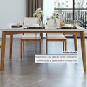 Ver imagem 6 de Conjunto Sala de Jantar com Tampo de Vidro Monalisa 6 Cadeiras Gaia Espresso Móveis