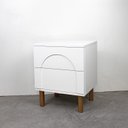 Ver imagem 6 de Mesa Cabeceira com 2 Gavetas Capela Branco