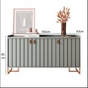 Ver imagem 4 de Aparador para Sala de Estar 85cm Trendy Verde/Verti
