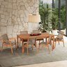 Conjunto Corda 6 Cadeira 1 Mesa 180cm - Varanda Coberta/área Gourmet Traço - 1