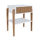 Ver imagem 2 de Mesa Cabeceira Brisa 60cm x 53cm x 40cm com 1 Gaveta Branco