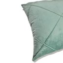 Ver imagem 7 de Kit 2 Capas para Almofada Drapeada em Veludo Quadrada 60x60 Verde Menta