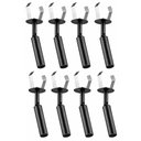 Ver imagem 1 de Jogo 8 Spots Luminárias de Embutir 4,2x19,4cm Alumínio Preto Soquete G9 Linha Neo Dital