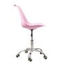 Kit 2 Cadeiras Office com Rodizio Giratória Saarinen - Rosa + E-book - 5