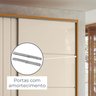 Guarda-Roupa Casal 2 Portas de Correr 100% Mdf com Espelhos e Pés Monet - 7