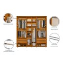 Ver imagem 6 de Guarda-Roupa Casal 2 Portas de Correr 100% MDF com Espelho e Pés Monet Yescasa Branco/Cinamomo/Off White