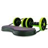 Kit Treino Funcional Exercício Fitness Com Rodas Abdominais - 4